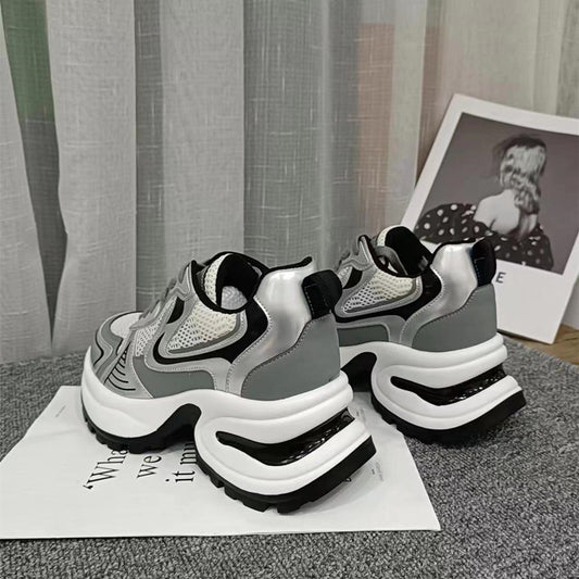 Women's Sier Thick Bottom Height Increasing Insole Sneakers
