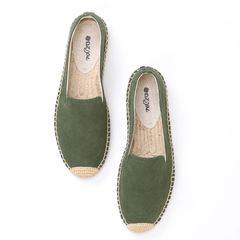 Round Head Leisure Pumps Cow Suede Casual Shoes