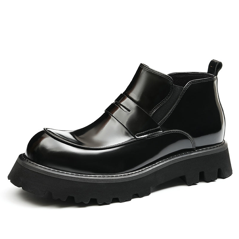 Men's Wide Toe Fat Feet Winter Fleece-lined Boots