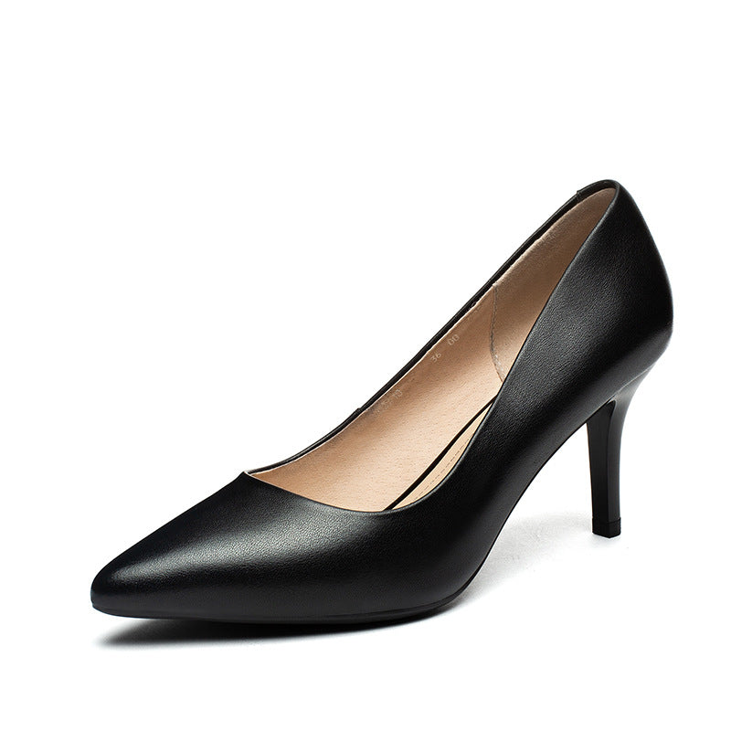 Women's Genuine Professional Red High Pointed Toe Fine With Women's Shoes