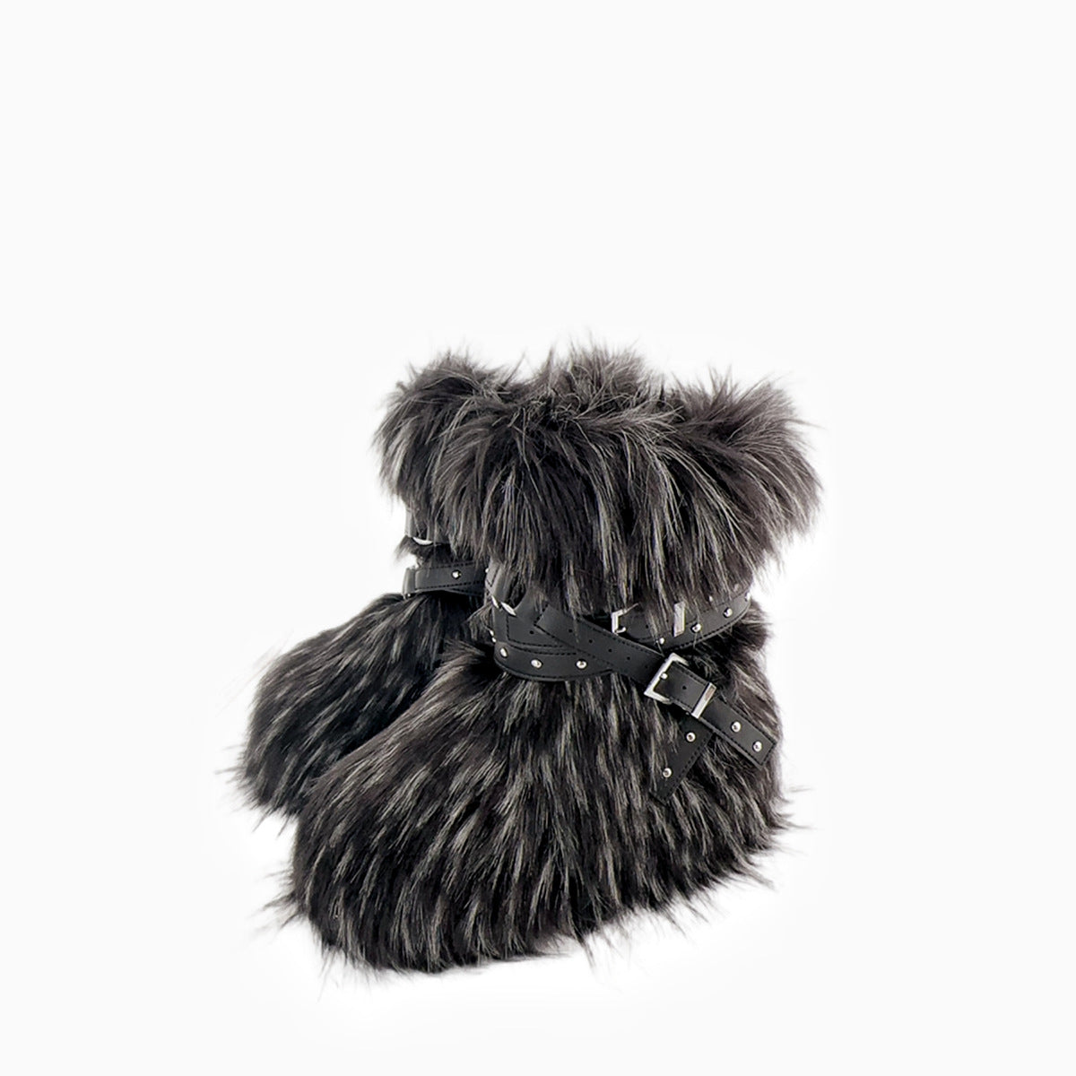 Street Hot Platform Punk Rivet Slimming Snow Boots