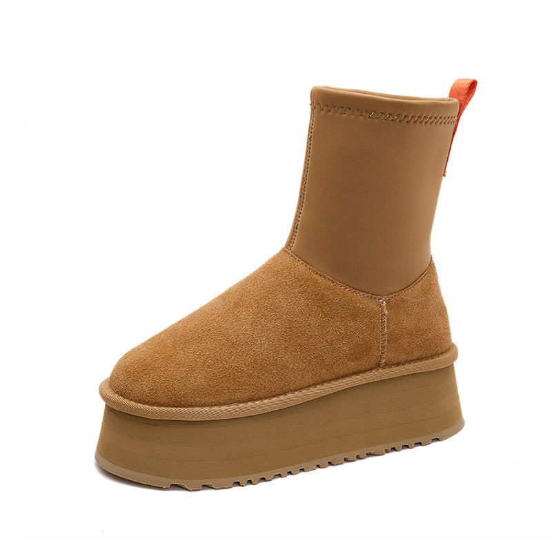 Women's For Short Tube Veet Thickened Foam Snow Boots
