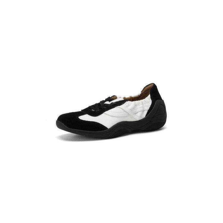 Women's Retro Stitching German Training High-cut Small Leather Shoes