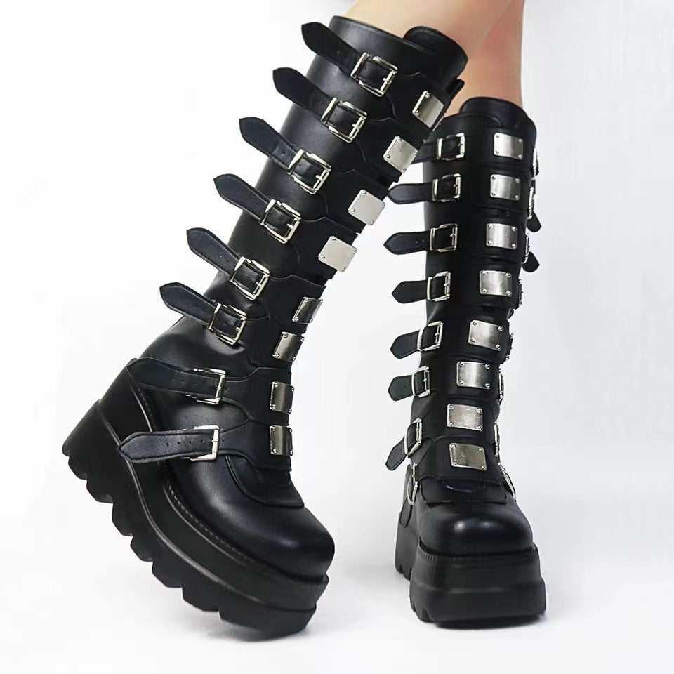 Plus Size Ring With Platform Long Female Muffin High Heels