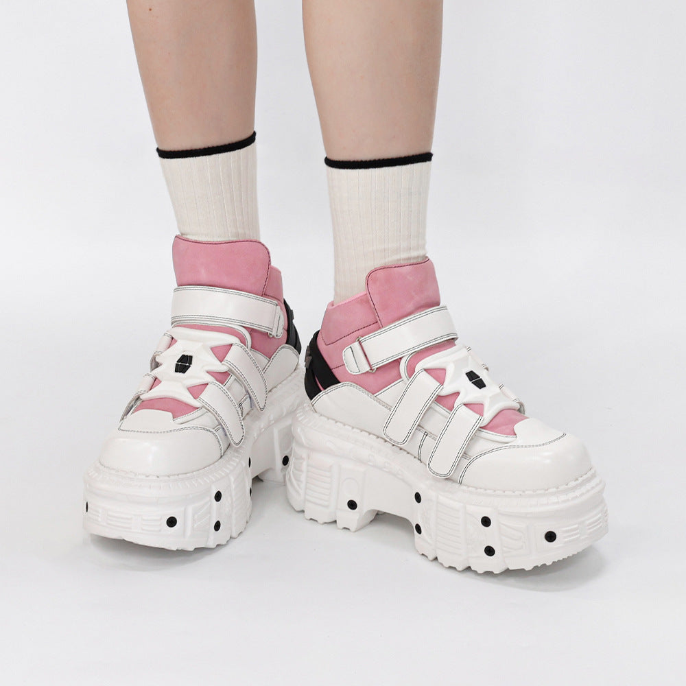 Women's & Men's Platform Punk Dad Height Increasing Muffin Boots