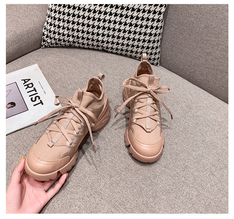 Popular Comfortable Feet Small Thickened Height Increasing Sneakers