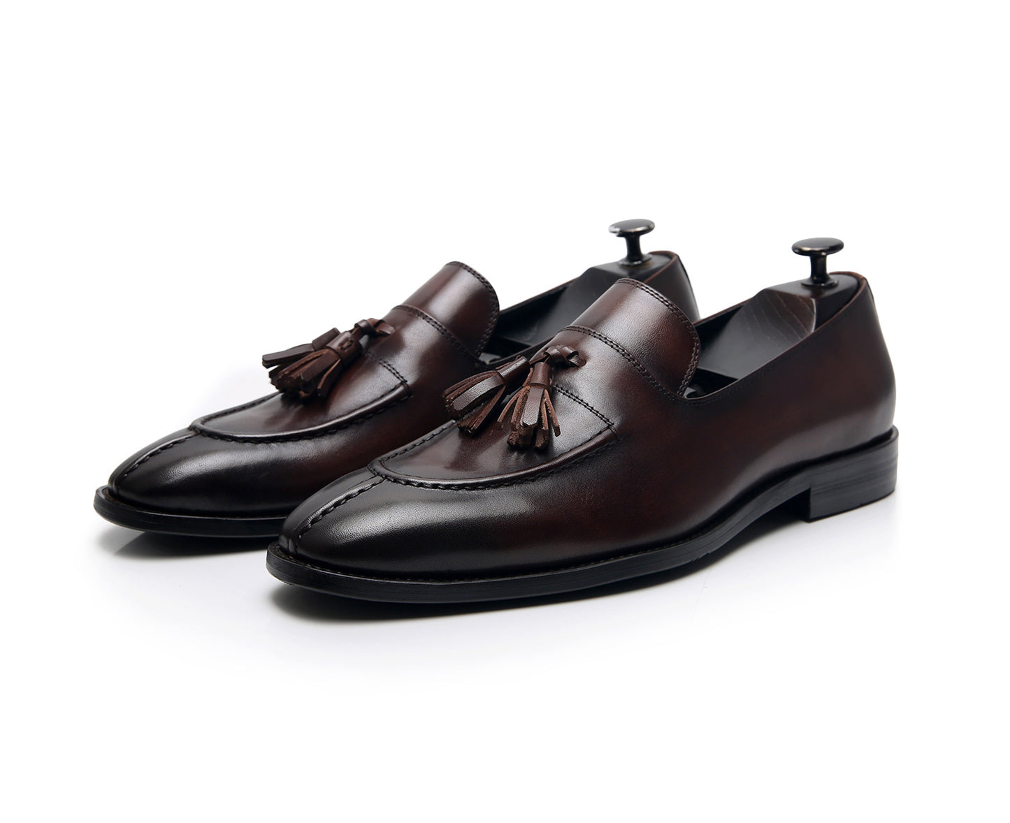 Men's Look Tassel British Style Genuine Slip On Leather Shoes