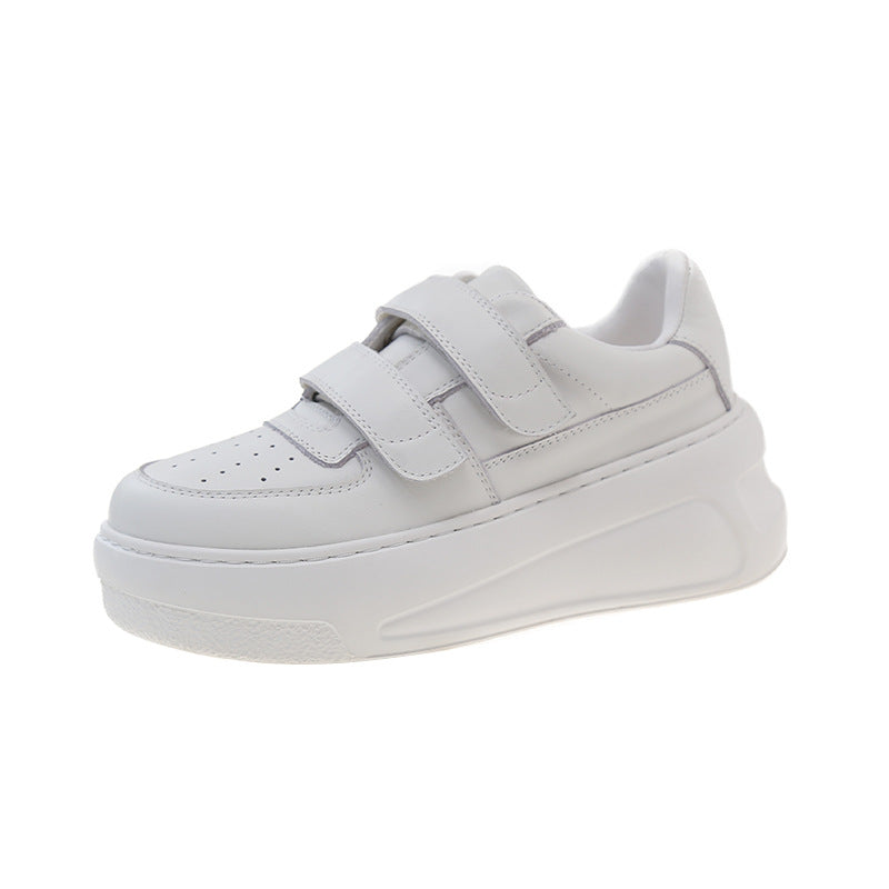 Women's Genuine Inside Outside Velcro Platform Heightened Easy Women's Casual Shoes
