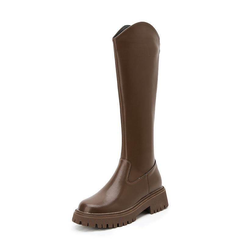 Women's Height Increasing Insole V Cut Slimming Knight Female Stretch Boots