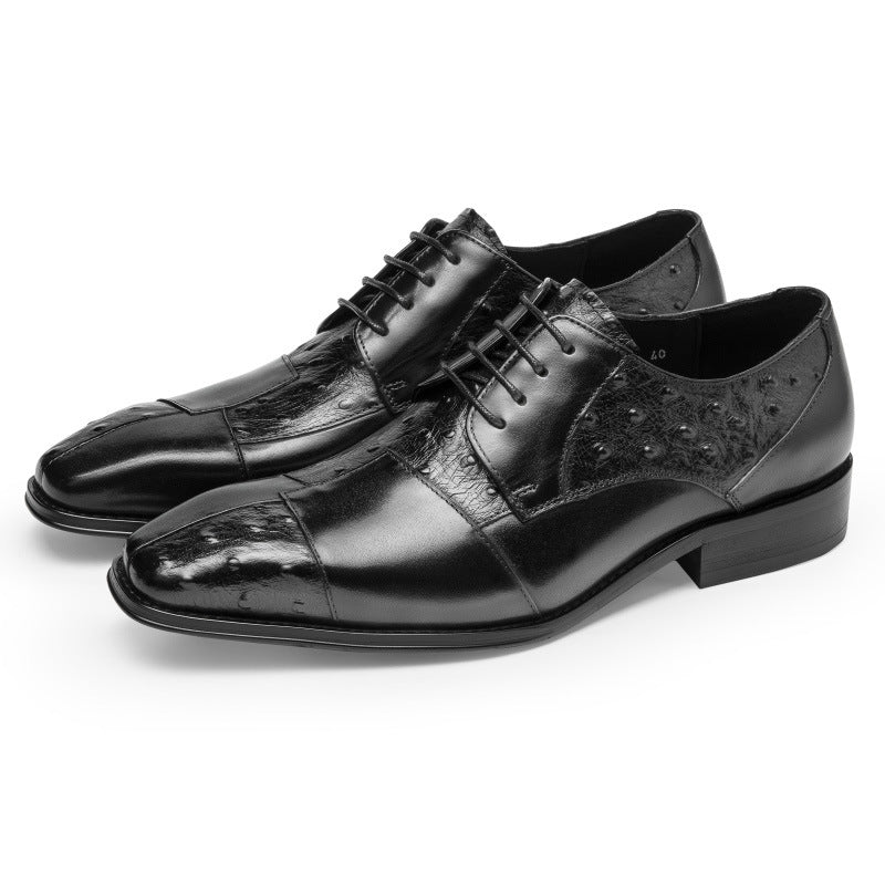 Men's Hours British Style Handmade Business Formal Wear Leather Shoes