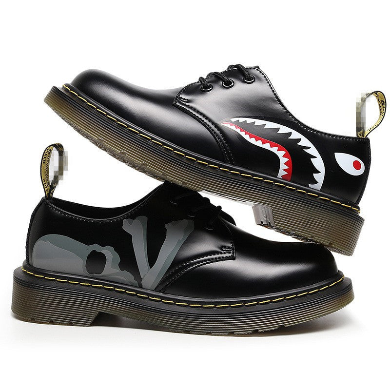 Women's Name Martin Low-cut Genuine British Style Leather Shoes