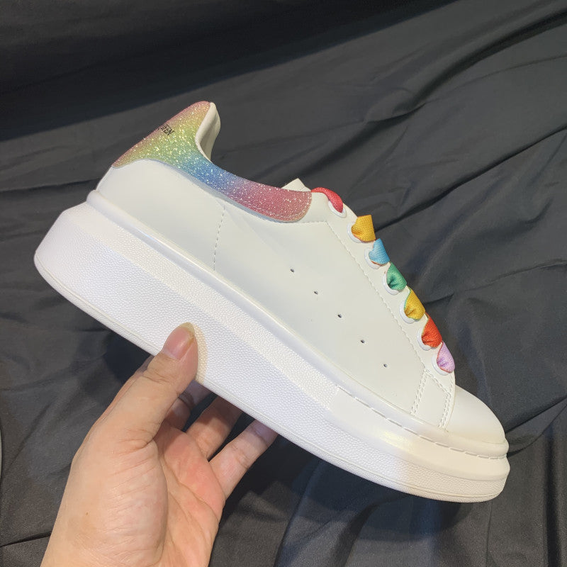 Women's & Men's High Version Thick Bottom Sports Skate Casual Shoes