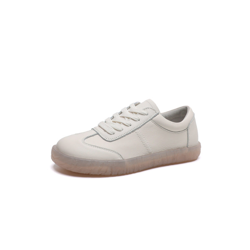 Women's Cowhide Hollowed Leisure Pumps Flat Fruit Casual Shoes