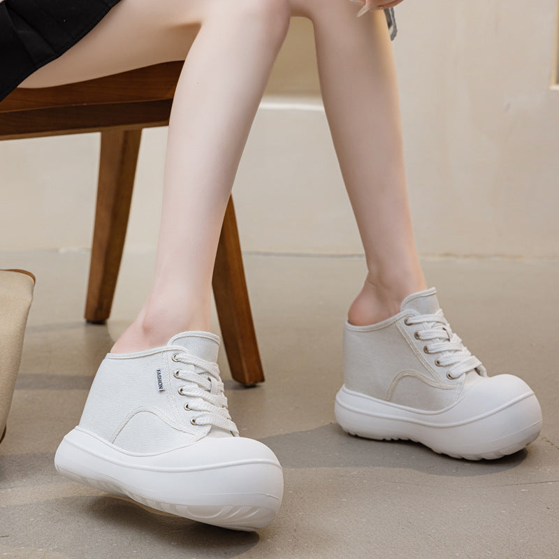 Women's Super High Big Head Summer Closed Toe Without Thick-soles Slippers