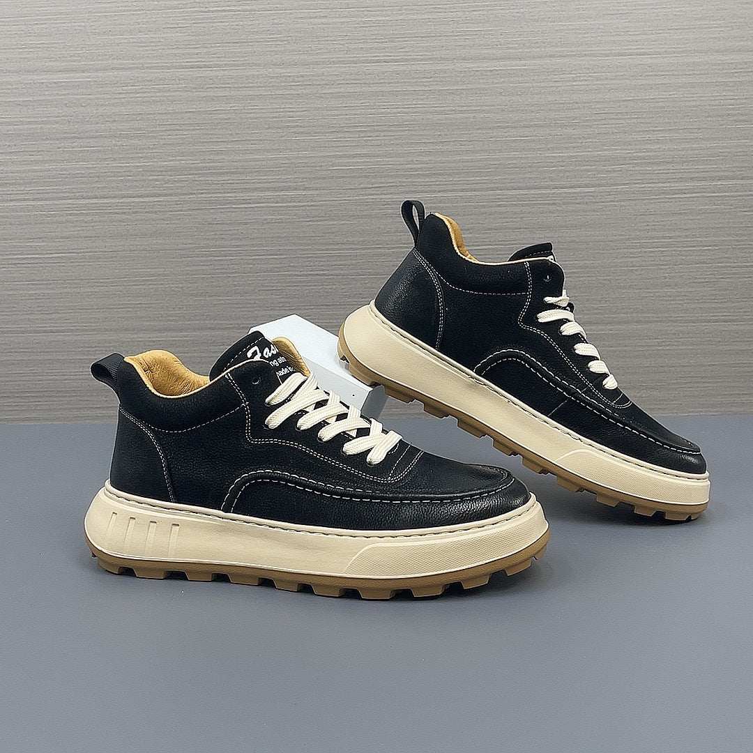 Men's European Goods Real With Fleece Lining Sneakers