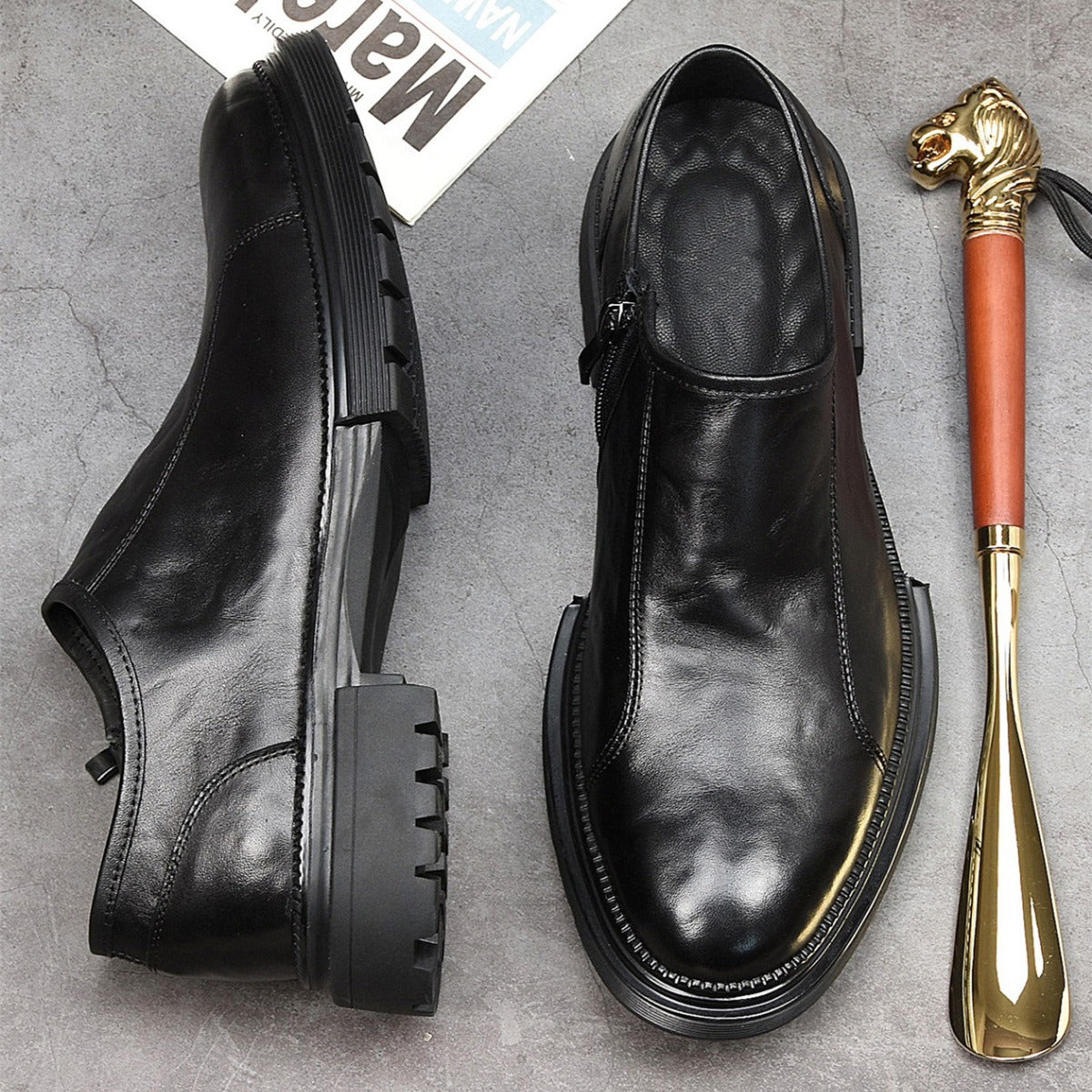 Men's Soft Bottom Business Formal Trendy Fashion Joker British Men's Shoes