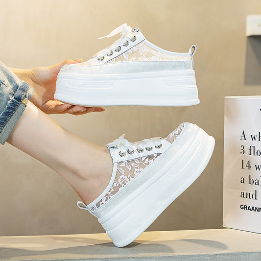 Thick Bottom Muffin Height Increasing Insole Slippers