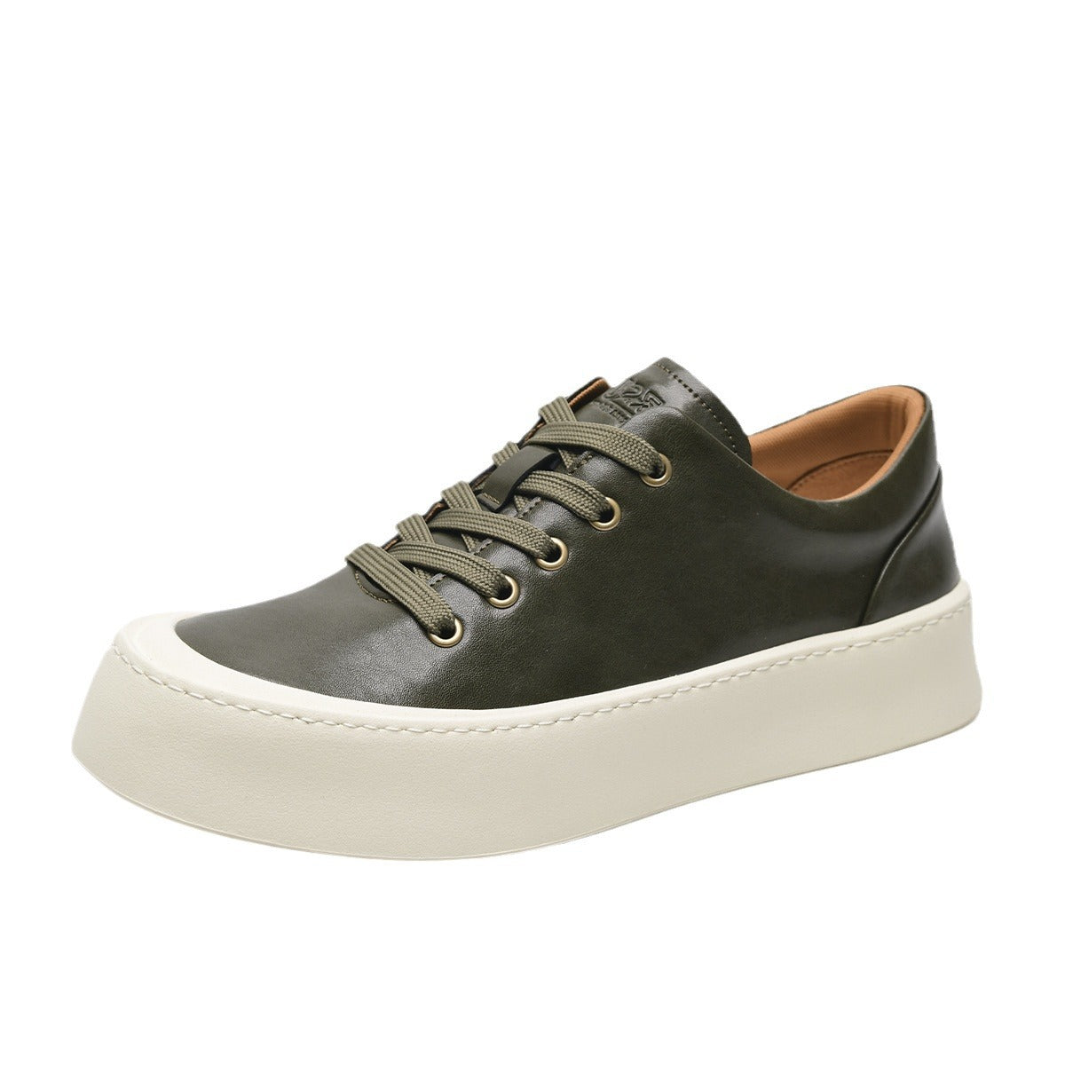 Men's Korean Style Simple Thick Fashionable White Casual Shoes