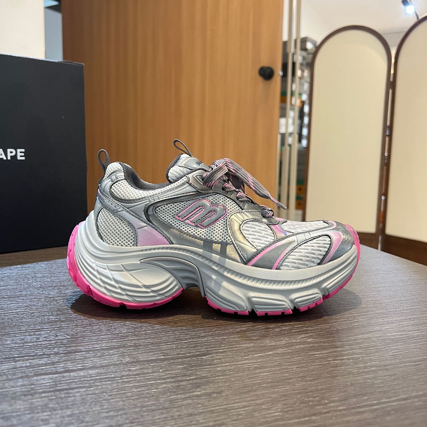 Women's & Men's Lightweight Paris Dad Platform Height Increasing Sneakers