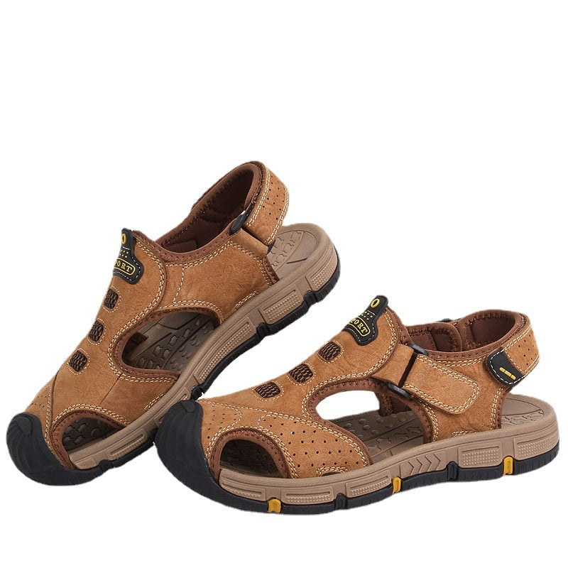 Men's Summer Soft Bottom Closed Toe Thick Sandals