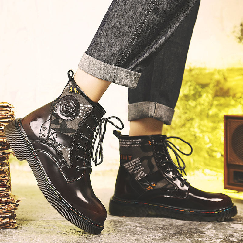 Worker Unisex Long Tooling Fleece Biker Boots