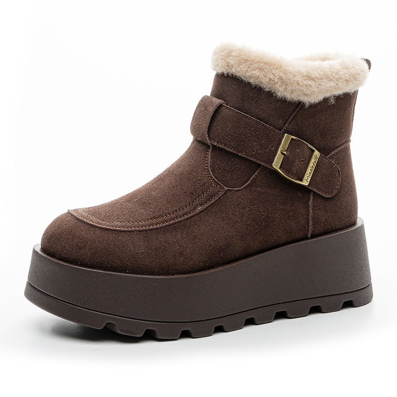 Women's Presale Genuine Cotton Winter Fleece-lined Retro Casual Shoes