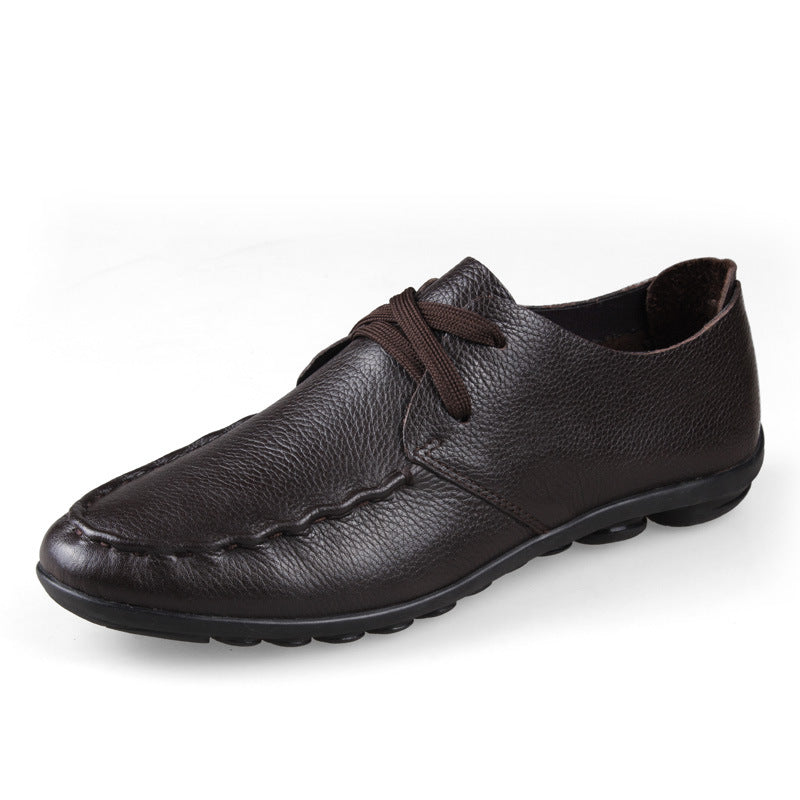 Men's Soft Bottom Lace Up Single Layer Casual Shoes