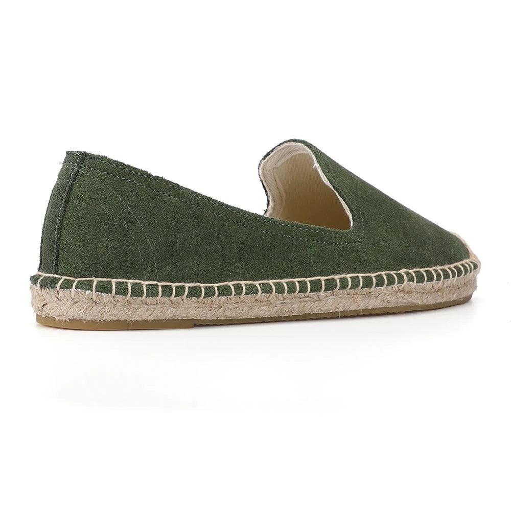 Round Head Leisure Pumps Cow Suede Casual Shoes