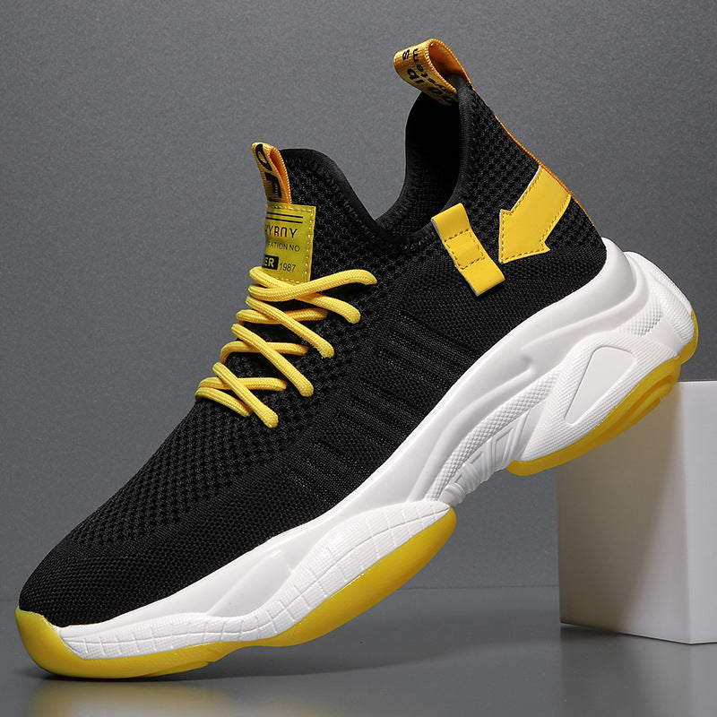 Men's Oversized Mesh Fashion Platform Height Increasing Sneakers