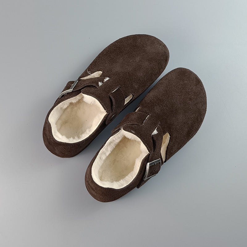 All-inclusive Plus Fluff Wool Cowhide Series Women's Shoes