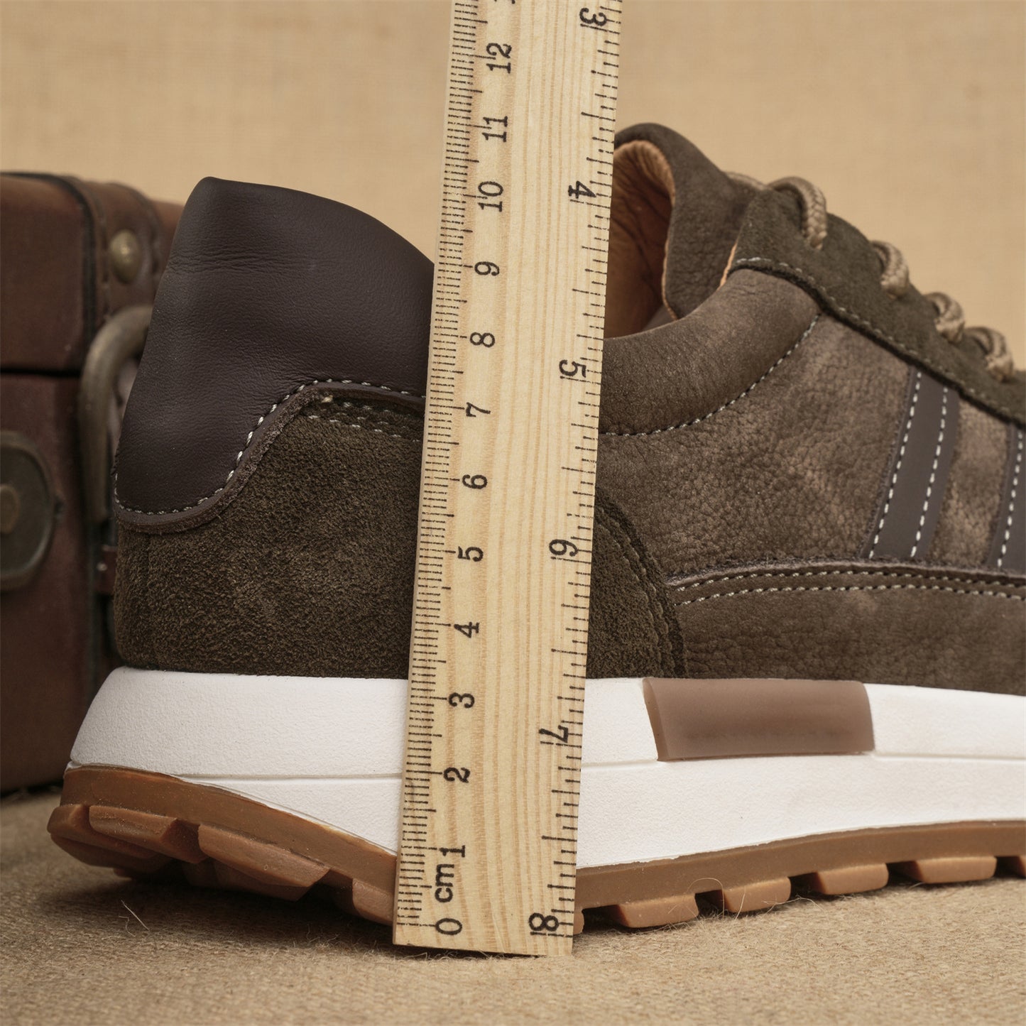Men's Color Matching Trendy German Training Outdoor Hiking Leather Shoes
