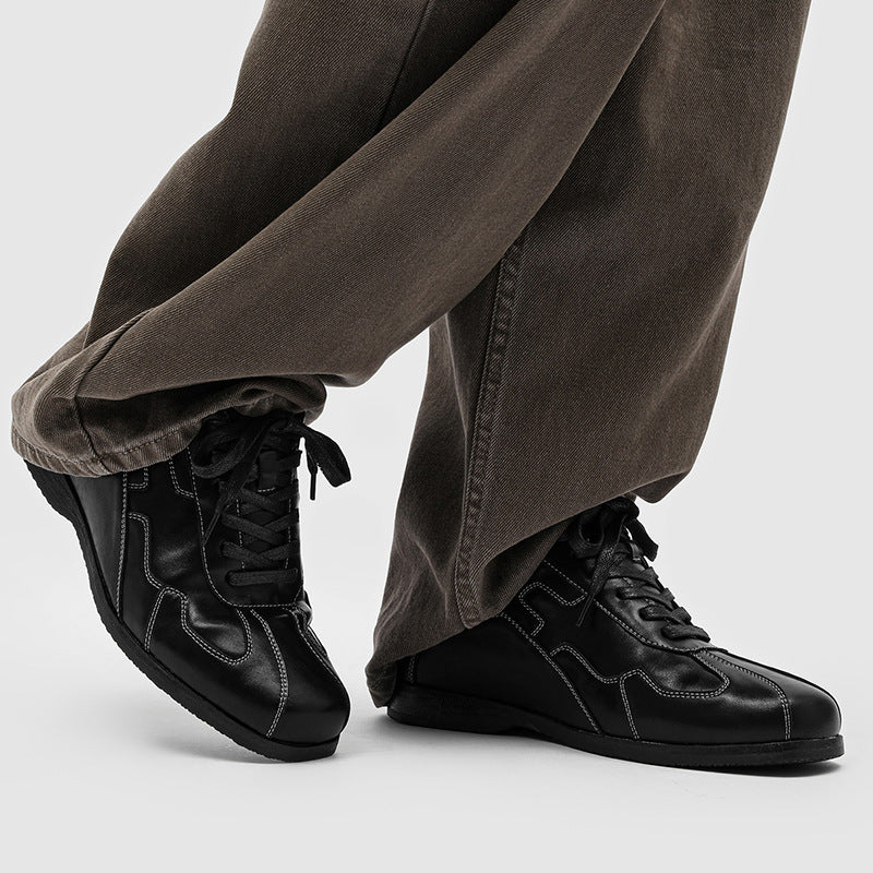 Men's Height Increasing Insole Lace Up Small Men's Shoes
