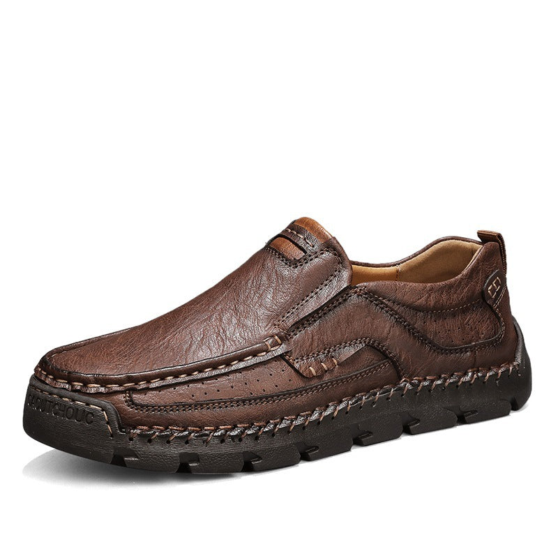 Men's Large Size Trendy Handmade Stitching Men's Shoes