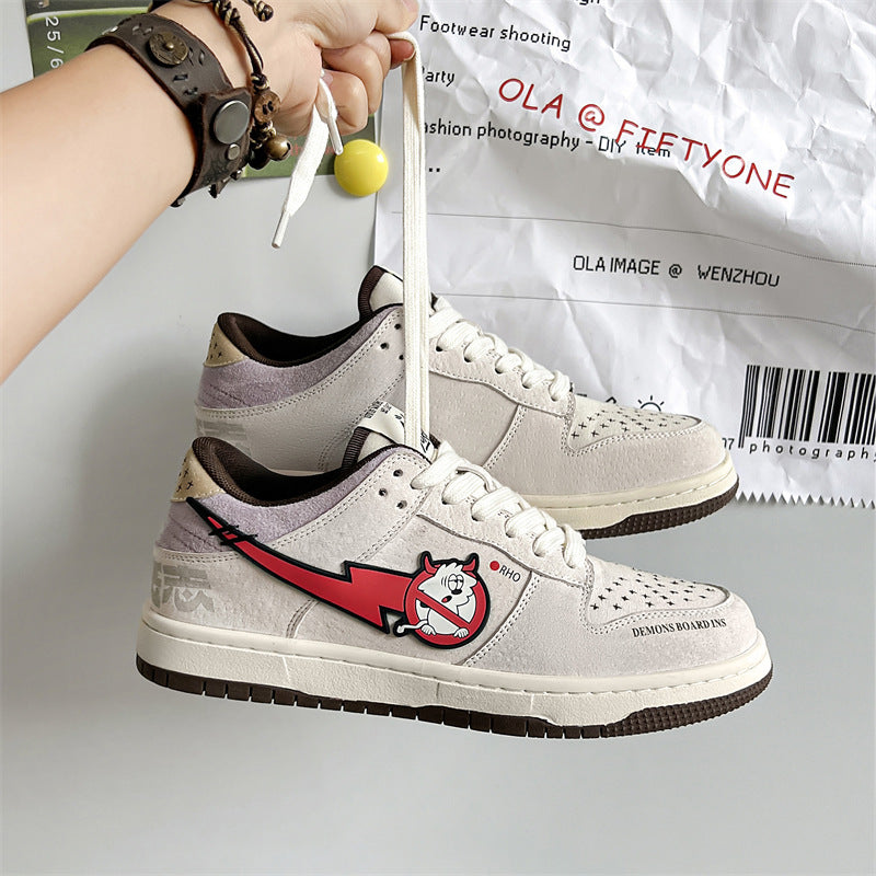 Men's Summer Niche Design Little Devil Sports Sneakers