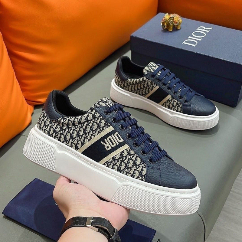 Men's Classic Sports Board Trendy Genuine Sneakers
