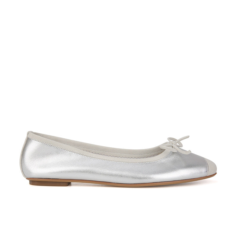 Women's Heights French Sheepskin Square Toe Bow Women's Shoes