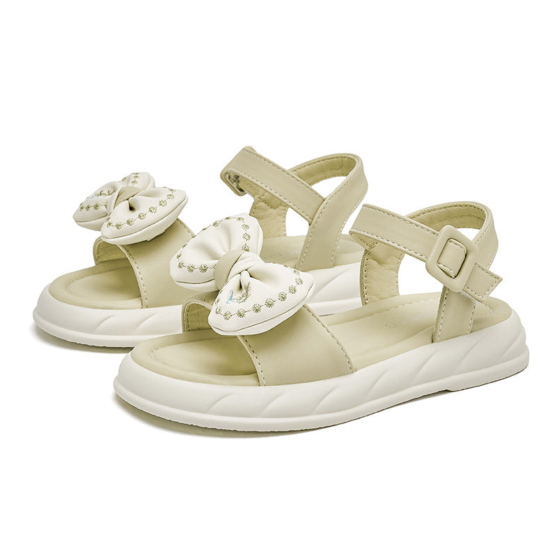 Princess For Summer Open Toe Bowknot Kid's Sandals