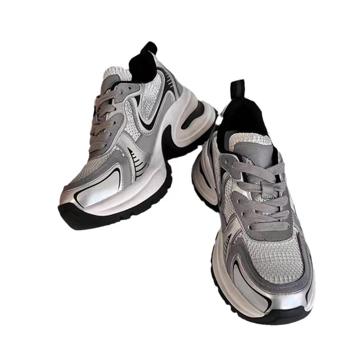 Women's Edition Thick-soled Small-sized Height Increasing Front Women's Sports Shoes