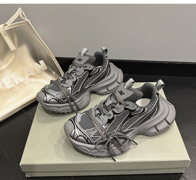 Women's Breathable Dirty Old Thick Bottom Increased Sneakers