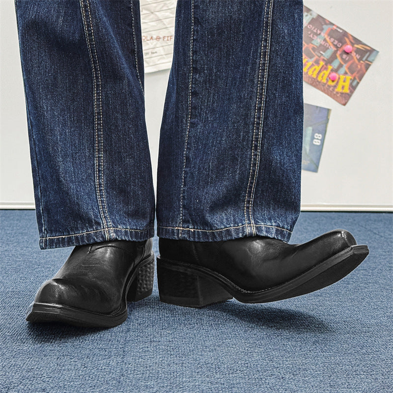Women's & Men's Pointed Toe Raise The Bottom Chelsea Boots