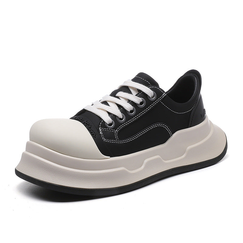 Women's Big Head Fashionable Retro Platform Height Increasing Women's Shoes