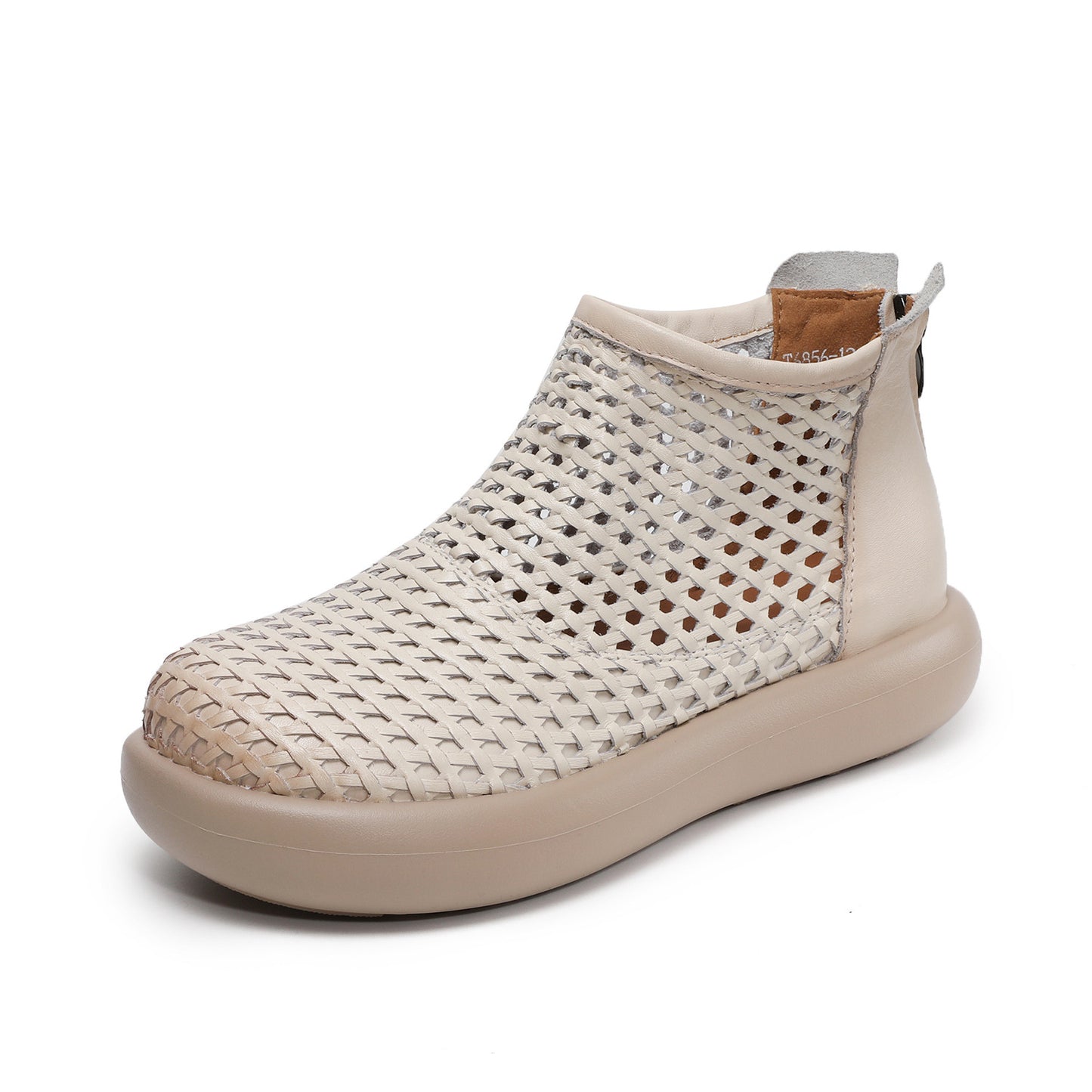Women's Martin Thin Single Thick-soled Woven Short Sandals