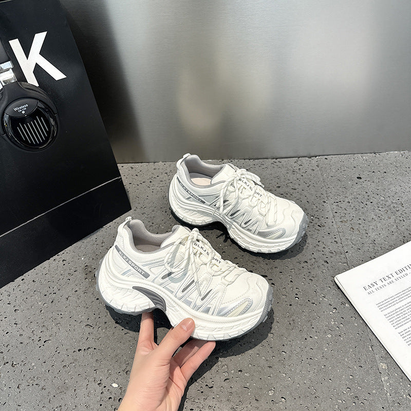 Women's European Goods Platform Dad Spring Small Mesh Women's Sports Shoes