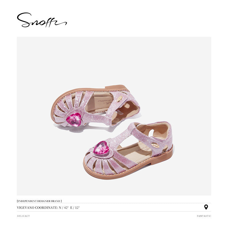 Summer Princess Soft Bottom Little Hollow Kid's Sandals