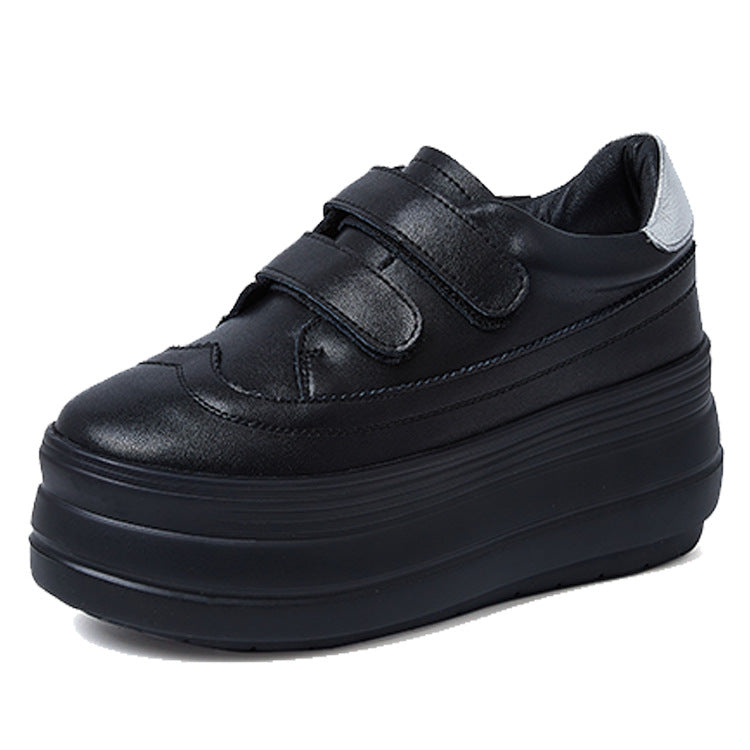 Women's & Men's Platform Velcro Spring Black Trendy Small Women's Shoes