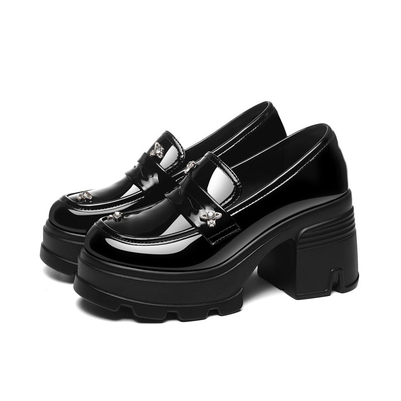 Women's Platform British Style Small Muffin Height Women's Shoes