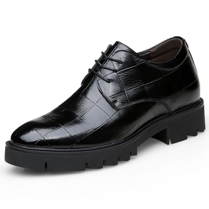 Men's Height Increasing Insole Cowhide Suit Formal Wear Wedding Men's Shoes