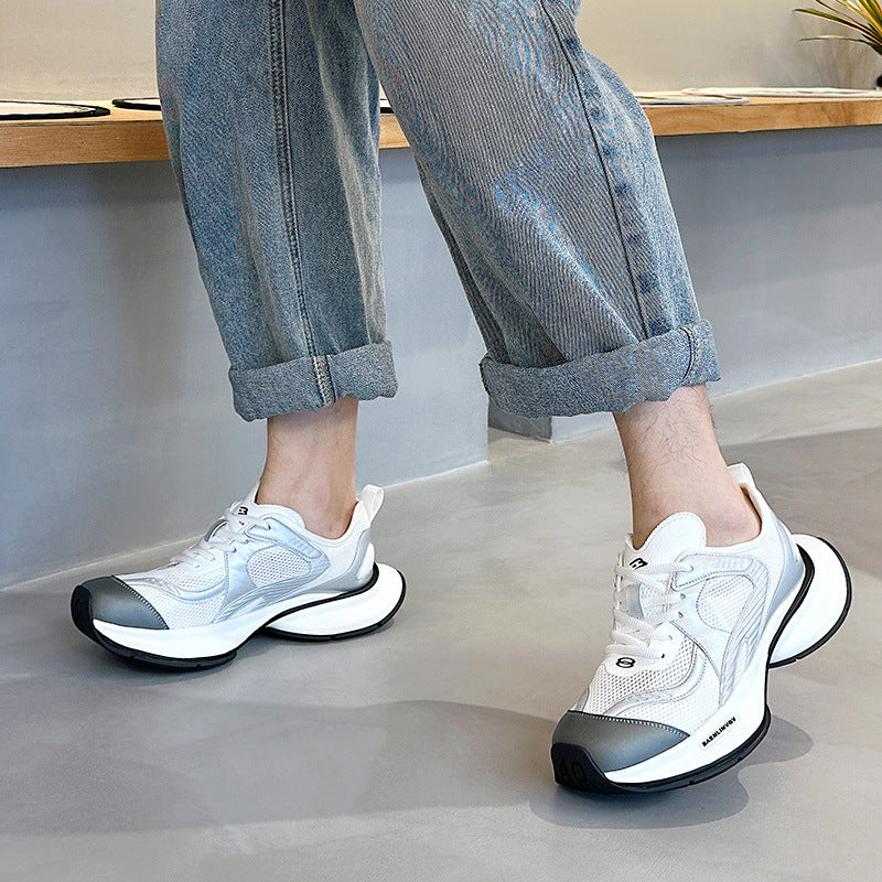 Women's & Men's Dad Summer Breathable Mesh Thin Platform Sneakers