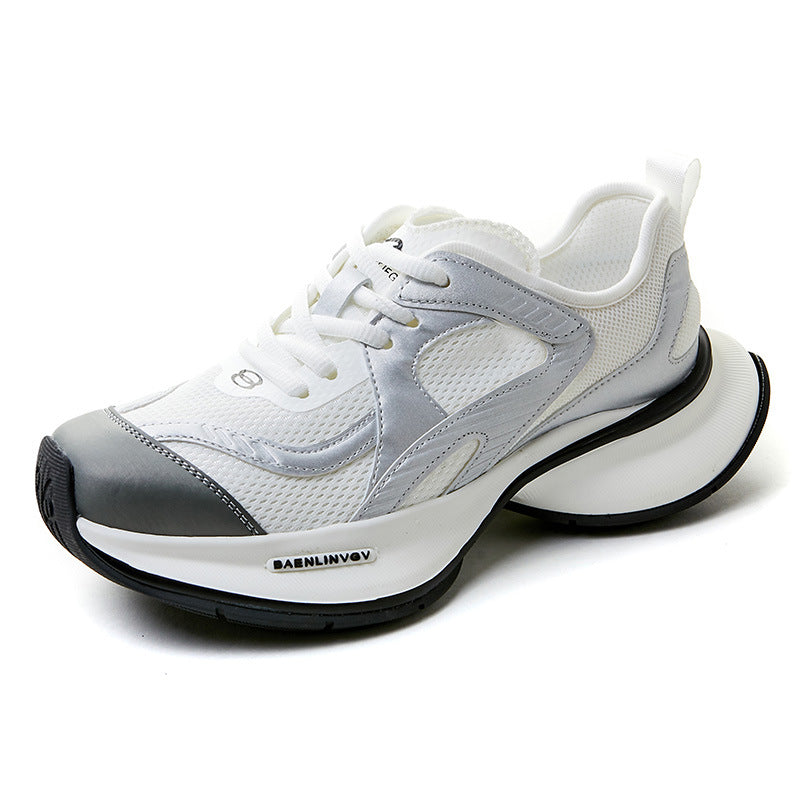 Women's & Men's Dad Summer Breathable Mesh Thin Platform Sneakers