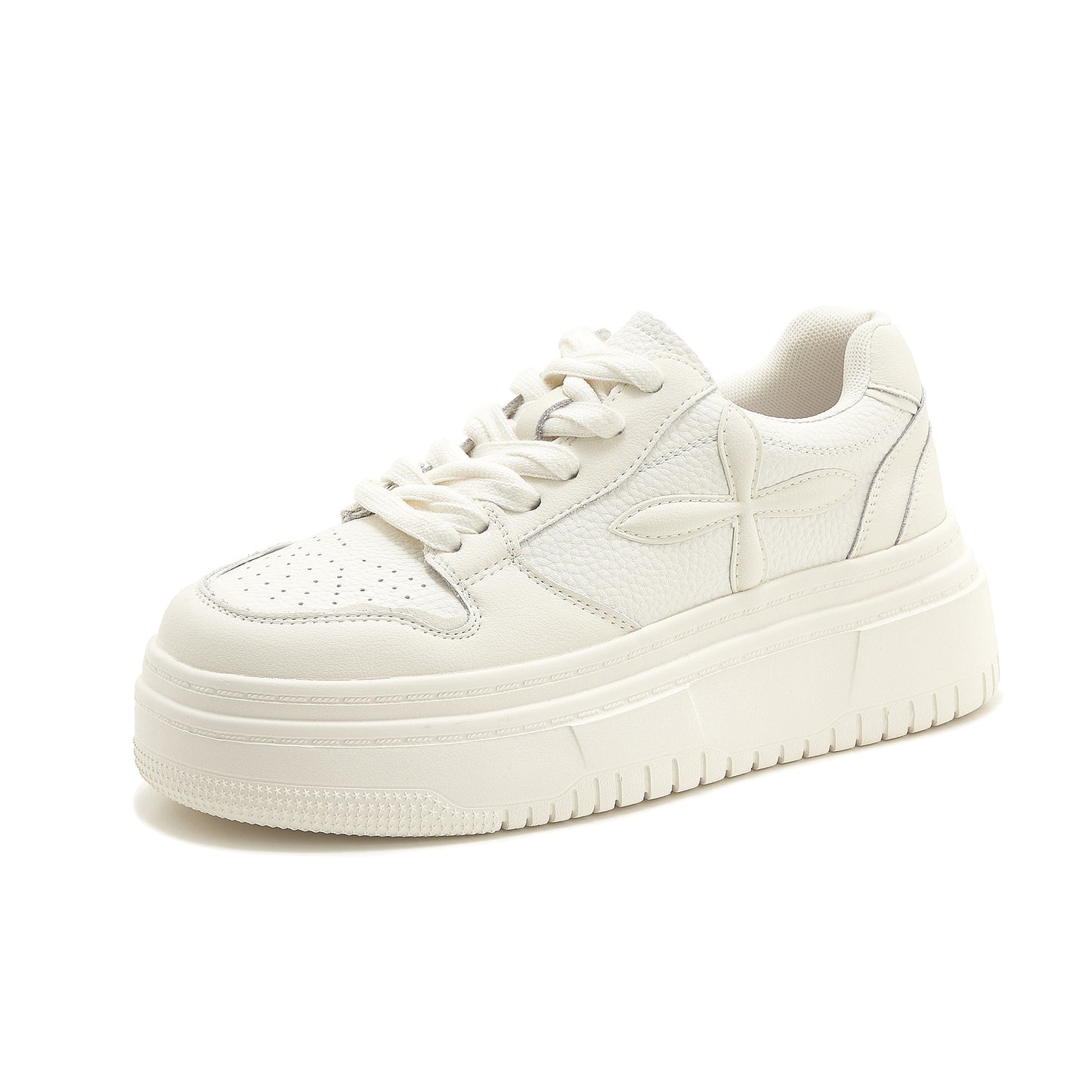 Women's Cowhide Version Small Size Slim Fit Younger Platform Height Women's Casual Shoes